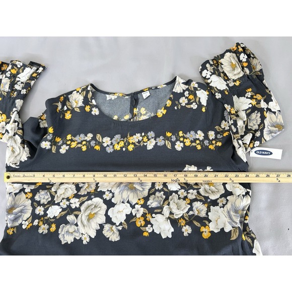 Old Navy Women's Floral-Print 3/4-Sleeve Plus-Size XL Shift Dress NWT - Picture 12 of 13